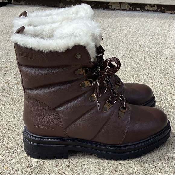 Cougar Vantage Waterproof Military Style Boots Dark Brown Size 7 NEW - Picture 3 of 10